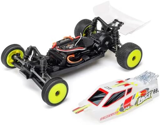 Helidirect Losi RC Car Micro-B 2WD Brushed Mini RC Buggy 1/24 Scale RTR Assemble Kit - Remote Control Car RC Cars Micro Racing RC Buggy 1/24 Scale (White - LOS00007T1)