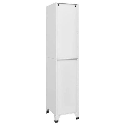 Gecheer Steel Locker Cabinet, Large Storage with Lockable Door, 15inx17.7inx70.9in, Grey Matte Finish, for Office or Sports Changing Rooms