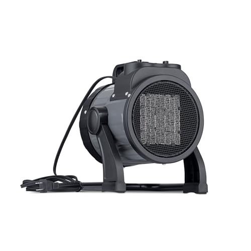 NewAir NGH160GA00, 120V Electric Portable Garage Heater, Heats Up to 160 Square Feet, Garge, Black and Gray