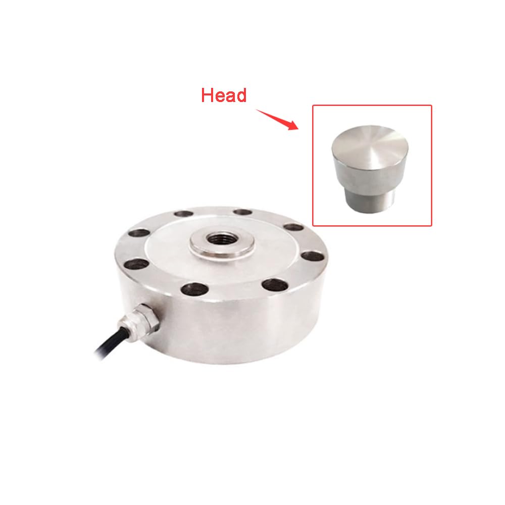 ATO 2 ton Load Cell, Tension and Compression Load Cell Pancake Circular 2000kg Load Cell, Low Profile, Strain Gauge for Platform Scale, Truck Scale, Rail Weighbridge