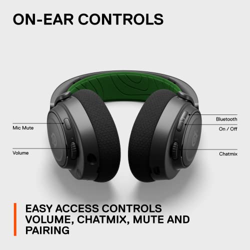 SteelSeries Arctis Nova 7X Wireless Multi-Platform Gaming Headset — Neodymium Magnetic Drivers — 2.4GHz+Bluetooth — 38Hr USB-C Battery — AI Mic — Xbox Series X|S, PC, PS5, Switch, VR, Mobile - Black