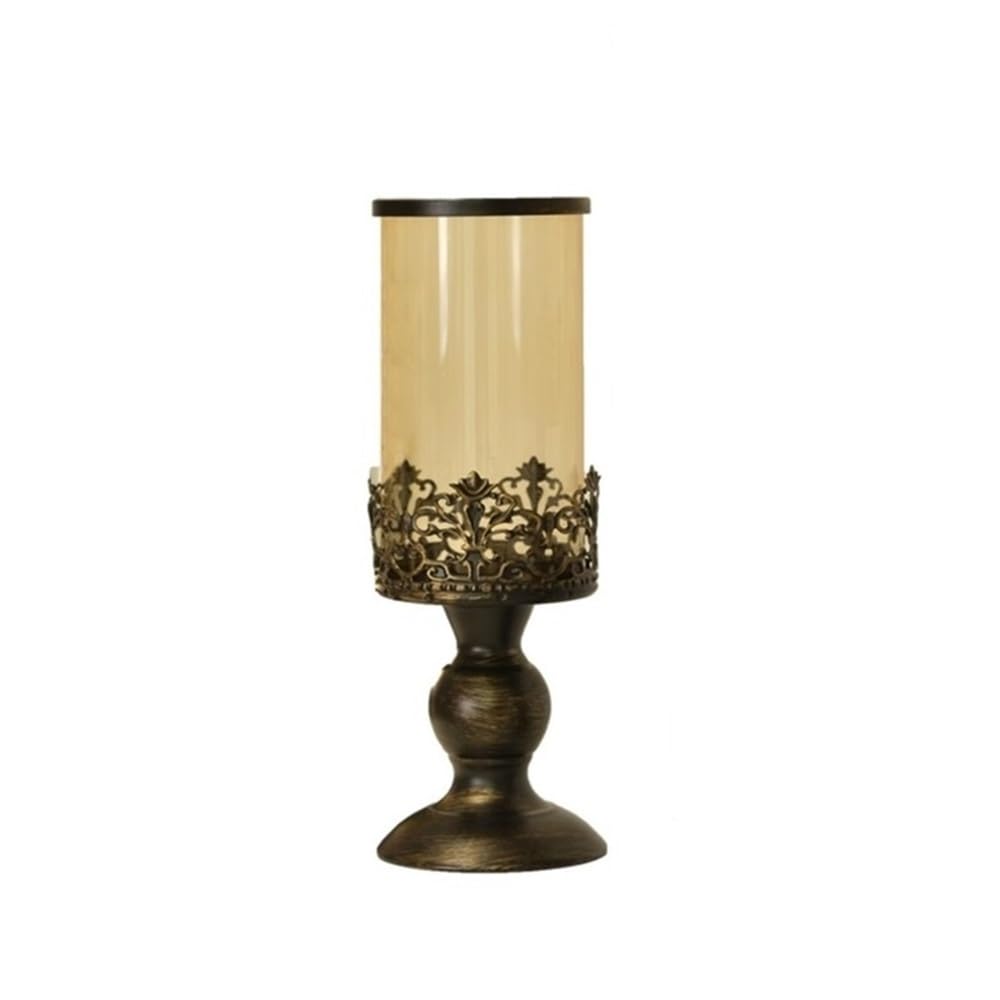 cfycfy987 Candelabra Retro Old Candlestick Home Living Room Porch Glass Ornaments Wedding Decoration Candle Holder Candle Sticks Holder(Small)