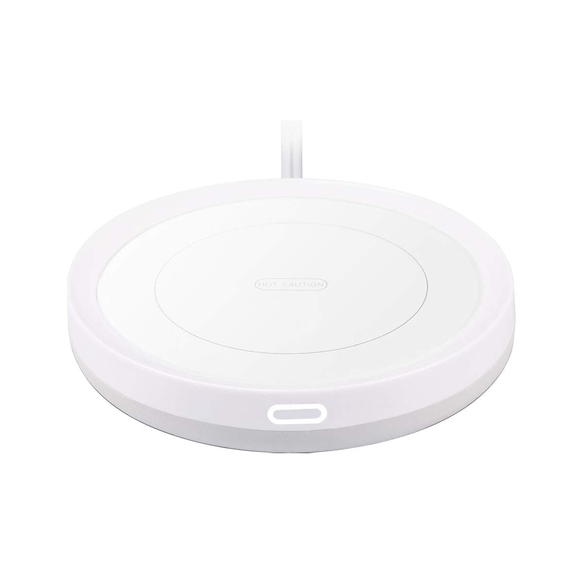 BESTINNKITS White Smart Coffee Auto On/Off Gravity-Induction Mug Office Desk Use, Candle Wax Cup Warmer Heating Plate (Up to 131F/55C)