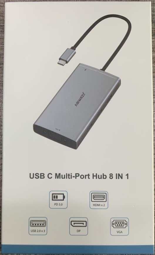 USB C Docking Station Dual Monitor for Dell/HP/Lenovo/Surface Laptop, 14 in 1 Triple Display Hub Multiple Adapter, Dongle with 2 HDMI 4K+VGA+5 Port+100W PD Charger+Ethernet+SD/TF+Audio