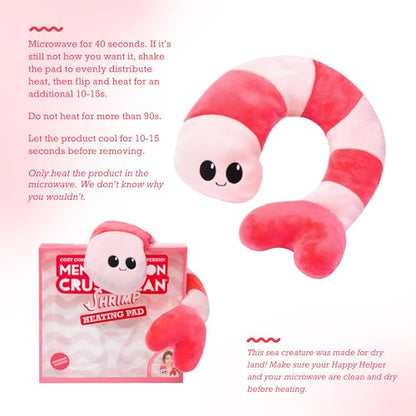 Happy Helpers Octopus Plush — Menstruation Crustacean Plushies Cute Lavender Scented Heating Pad for Cramps