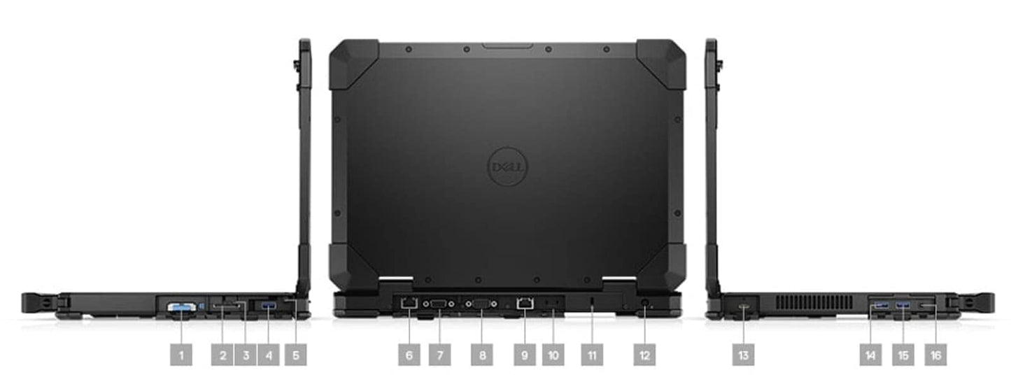 Dell Latitude Rugged 5420 Laptop Touch | 14" 1920x1080 FHD | Core i5-8350U - 256GB SSD Hard Drive - 16GB RAM | 4 cores @ 3.6 GHz Win 11 Pro Black (Renewed)