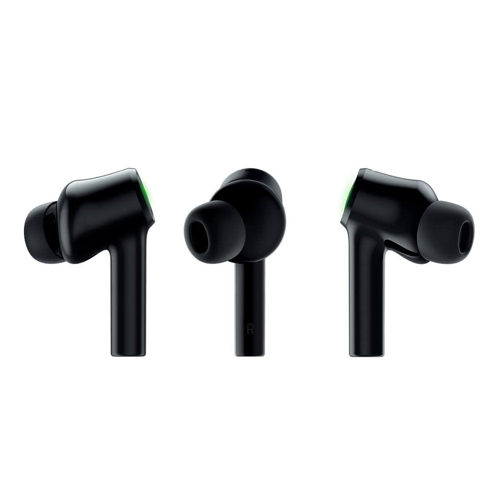 Razer Hammerhead True Wireless (2nd Gen) Bluetooth Gaming Earbuds: Chroma RGB Lighting -60ms Low-Latency- Active Noise Cancellation - Dual Environmental Noise Cancelling Microphones- Classic Black