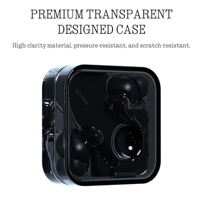Nothing Ear Wireless Earbuds Bluetooth, 45dB Hybrid Smart ANC Earbuds, 11mm Deep Bass Boost, Hi-Res Audio with LDAC & LHDC 5.0, 6 Mics Call, 40.5H Playtime with Fast Charging Case, ChatGPT Supported