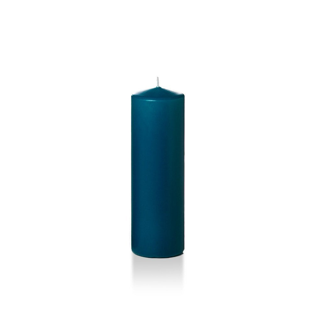 yummi 2.25" x 7" Sapphire Slim Round Pillar Candles - 4 per Pack