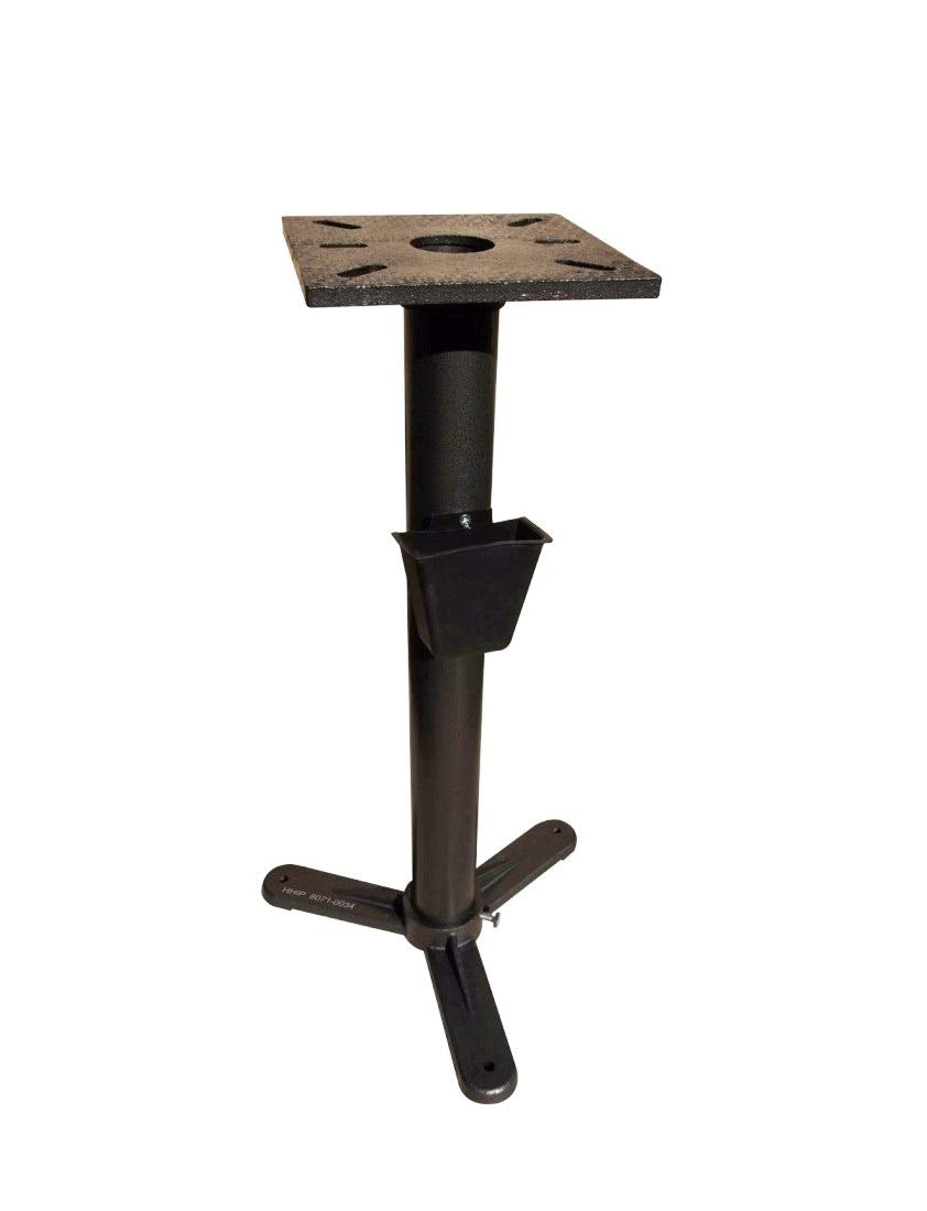 HHIP 8071-0034 Pedestal Stand, For 6", 8" and 10" Bench Grinder (Pack of 1),Black Grey