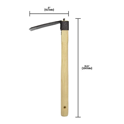 Zenport J603 Forged Hoe, 3.25-Inch by 5-Inch Carbon Steel Blade Head, Wood