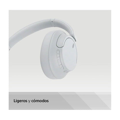 Sony WH-CH720NW Noise Canceling Wireless Bluetooth Headphones - Built-in Microphone - up to 35 Hours Battery Life and Quick Charge - Matte White