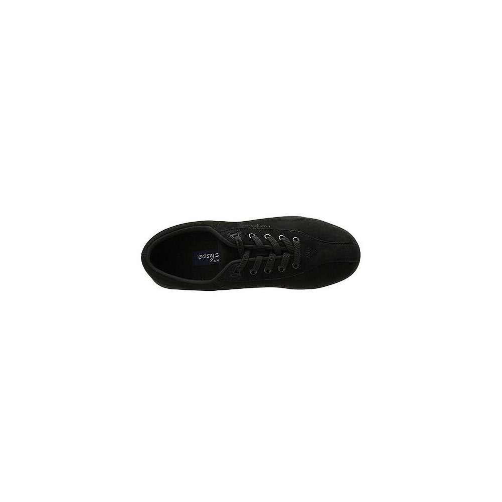 Easy Spirit womens Api walking shoes, Black Leather, 10.5 US