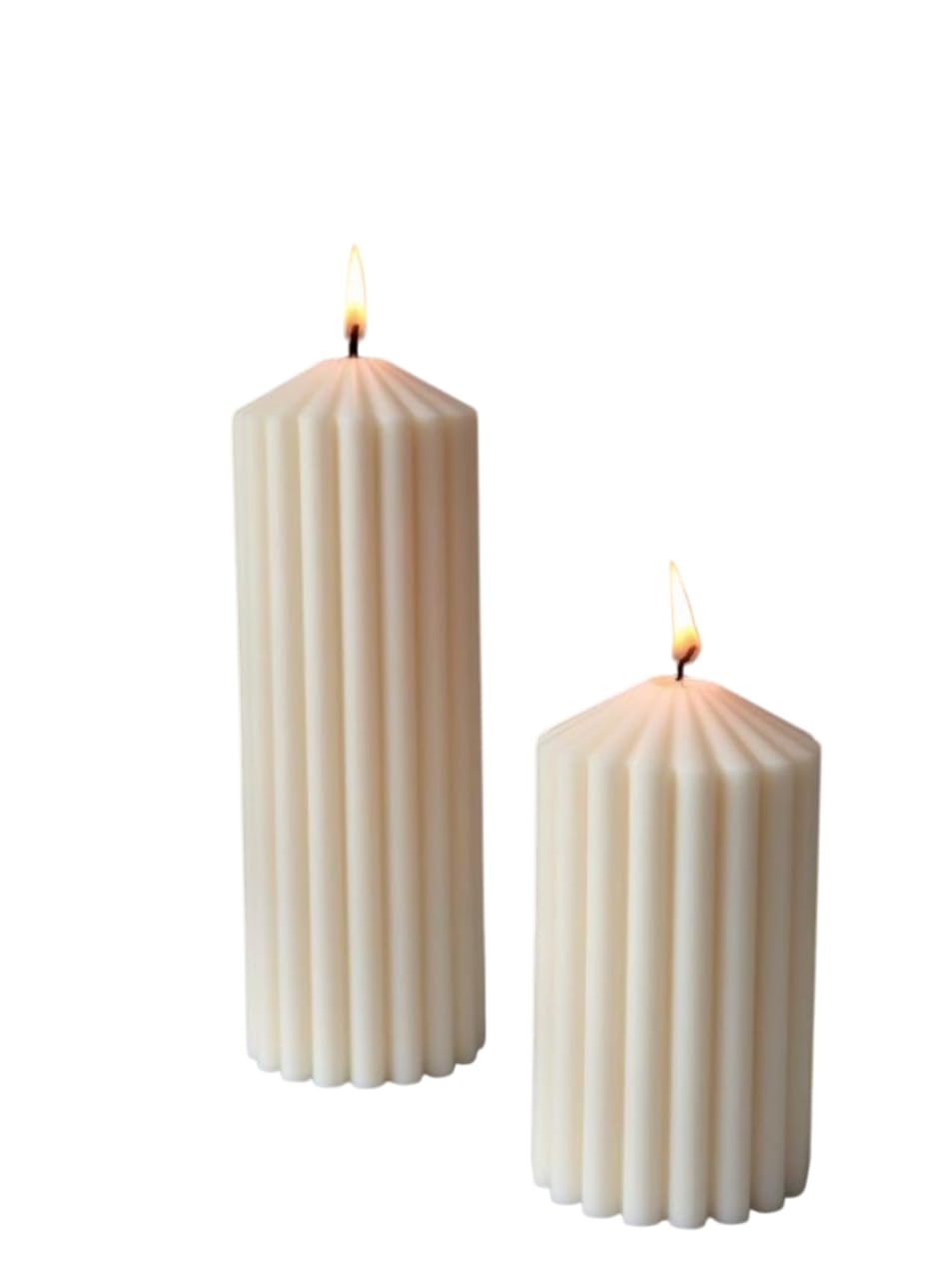 Pillar Candle 1 Pc (250g) | Long-Lasting Decorative Wax Candle for Home Décor, Meditation & Aromatherapy | Smokeless and Dripless Design for Relaxing Ambience