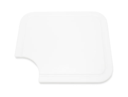Camco Camper/RV Sink Mate Cutting Board | Features Built-In Juice Groove & Cut Corner for Scrap Disposal | Designed w/Adjustable Rubber Feet for Different Sink Sizes | Expand Kitchen Workspace (43857)