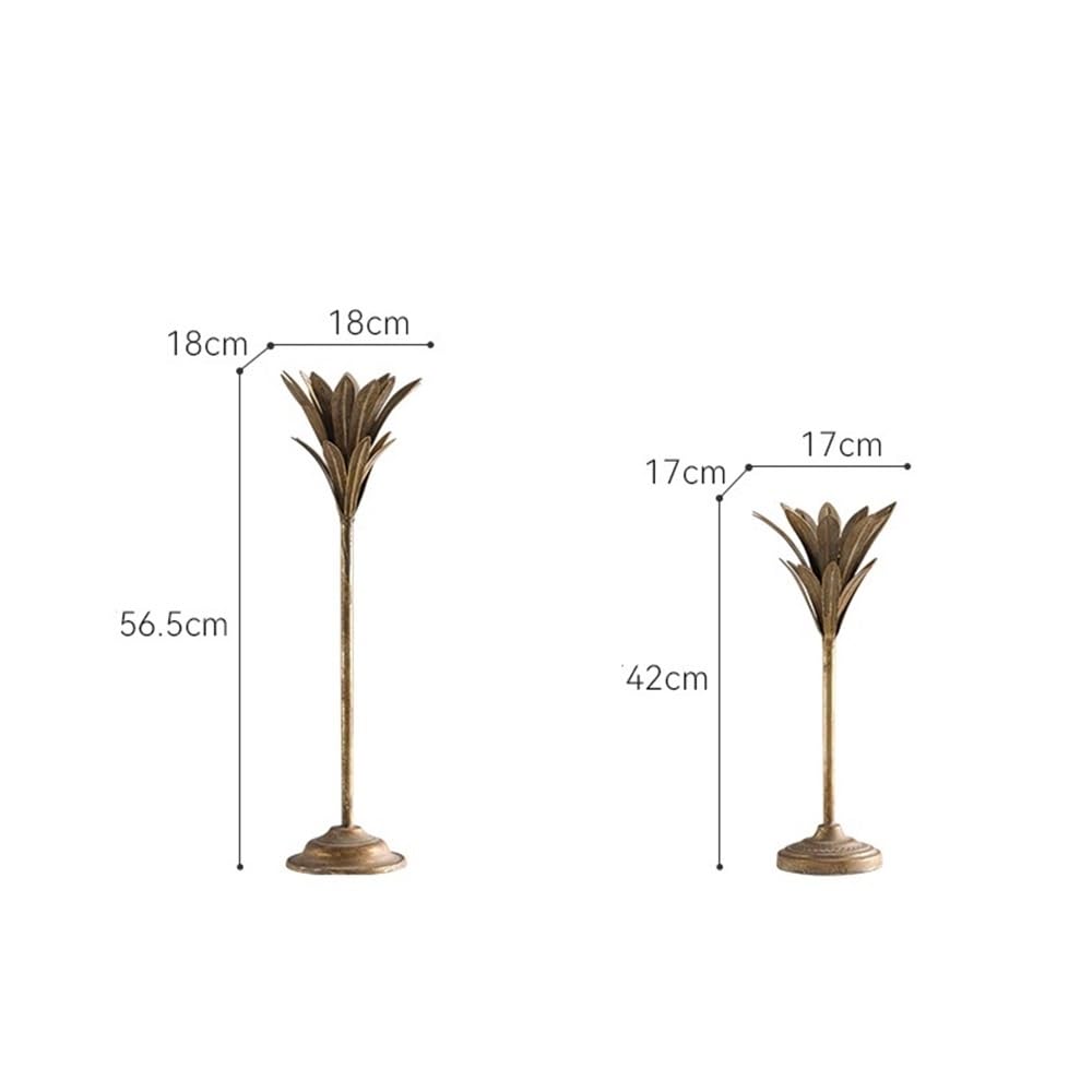 Candlesticks Old Retro Wrought Iron Candlestick, Restaurant, Hotel, Table Decoration, Candle Light Dinner Decoration, Candle Holder Decorative Candle Holder(Large)
