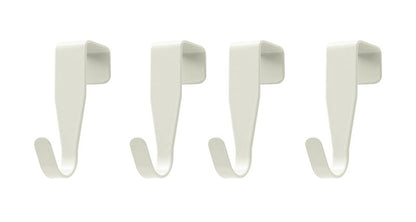 eywlwaar Over The Cabinet Door Hooks Door Hanger 4Pack Single Hook（Thickness Over 0.8Inch is Not Suitable）