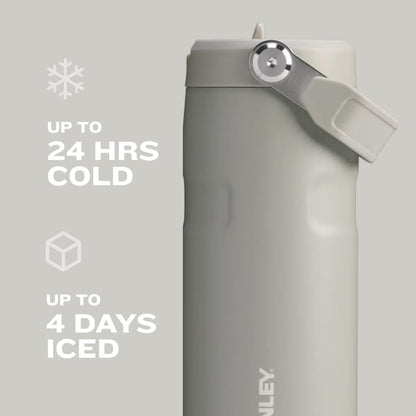 Stanley IceFlow 24 OZ Water Bottle - Insulated Stainless Steel | Lightweight, Leak-Resistant, BPA-Free | Black