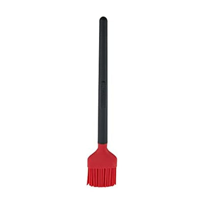 Farberware Barbecue Silicone and Plastic Basting Brush, 11.1-Inch, Red and Black