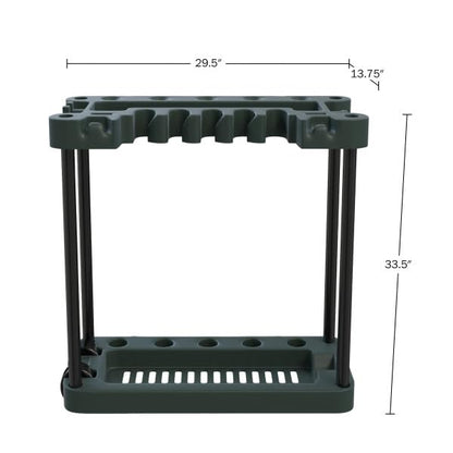 Garden Tool Organizer - Utility Rack, Holds Yard Tools - Garage Organizers and Storage Home Essentials by Stalwart - 40 Yard Tools, UNIT