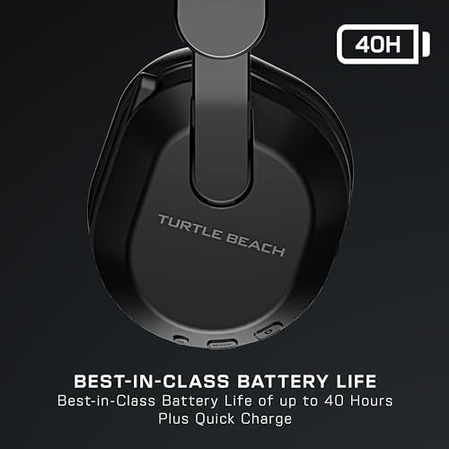 Turtle Beach Stealth 500 Wireless Gaming Headset Licensed for Xbox Series X|S, Compatible with Xbox One, Bluetooth, PC, Mobile, 40 Hr Battery, Memory Foam Cushions, Flip-to-Mute Mic, Black
