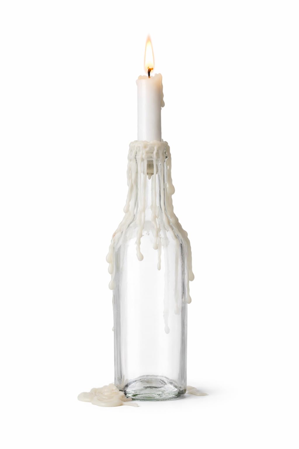 Funny Guy Mugs - Orange Drip Candles 6 Pack – Unscented Wax Candle Sticks for Weddings, Parties, Gothic & Halloween Decor – 6.5″ Tall Slow Drip Candles for Wine Bottles & Events