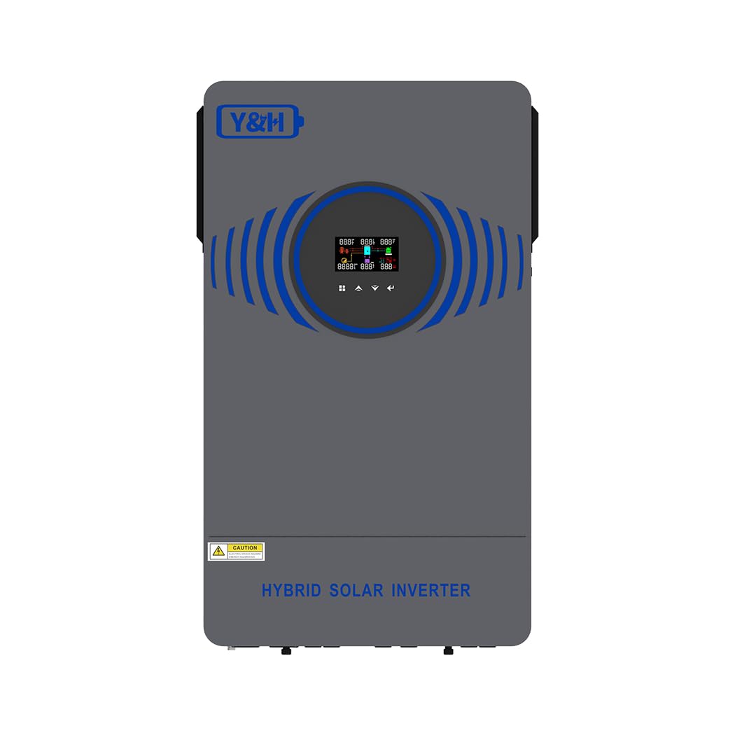 Y&H 6200W Hybrid Solar Inverter DC 48V to AC 230V Pure Sine Wave, Battery-Free Start Supported, with 120A MPPT Solar Charger, Air/Lightning Switch, for 48V LiFePO₄/Lead Acid, Home & RV Solar System
