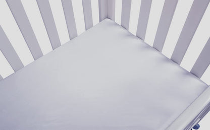 Satin Pack n Play Sheet Set 2 Pack Ultra Soft Silk Playard Sheet 36x36 Inch Protect for Baby Hair and Skin, Grey & Pink