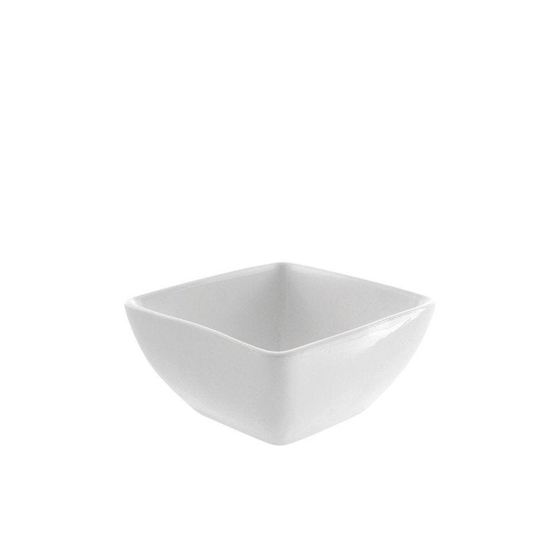 10 Strawberry Street Whittier 4.5"/12 Oz Square Dessert Bowl, Set of 6, White