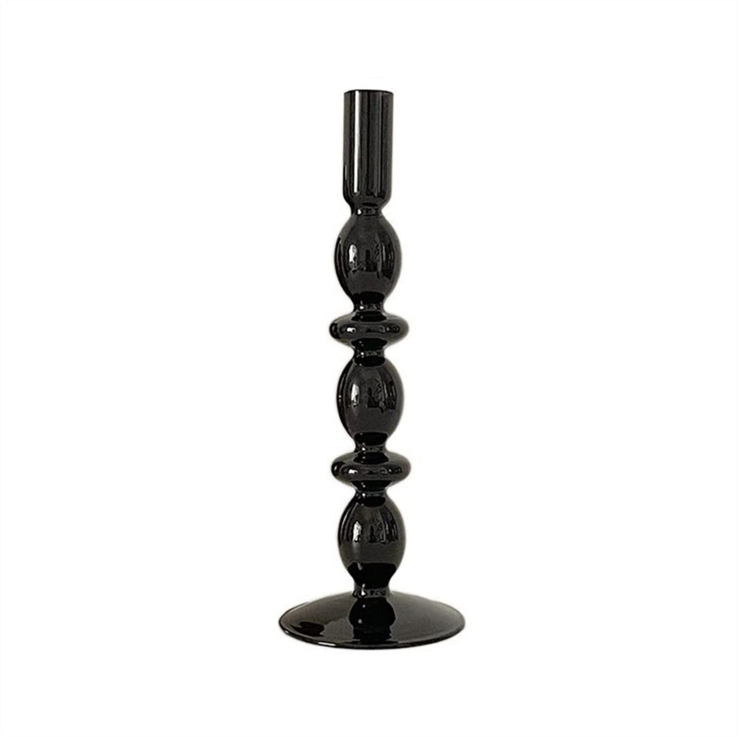 cfycfy987 Candelabra European Glass Candle Holders Light Luxury High-end Fashion Ornaments Miserable Decoration Candlestick Candle Sticks Holder(B)