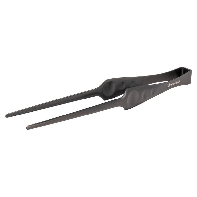 Snow Peak Pitts CS-370 Stainless Steel Tongs, For BBQs, Tapered Design, Corrosion Resistant, Outdoor Camping