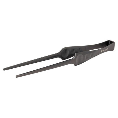 Snow Peak Pitts CS-370 Stainless Steel Tongs, For BBQs, Tapered Design, Corrosion Resistant, Outdoor Camping