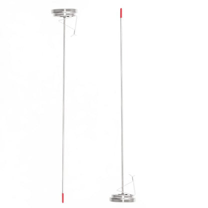Lightbeam 16" Long Stem Deep Fry Thermometer (2 Pack) with Pot Clip, Instant Read 2" Dial Meat BBQ Turkey Thermometer Candy Thermometer for Deep Fry, Turkey, Grill, Candy & Coffee etc