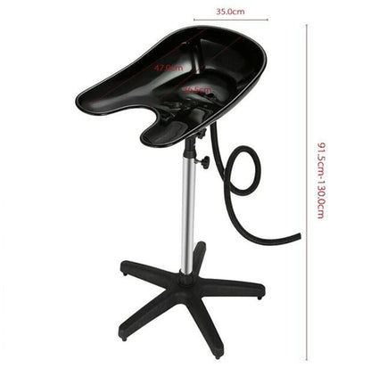 Portable Backwash Shampoo Sink, Mobile Salon Washing Hair Basin Adjustable Shampoo Basin Stand for Professional Use in Salons Barbershop Or Home Use