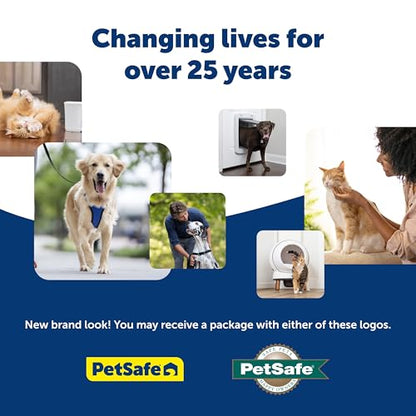 PetSafe Electronic Pet Door - Rust-Proof Programmable Smart Collar-Activated Dog or Cat Entry - Easy Installation & Space-Saving Design - Large - Fits Pets Up to 100 lb