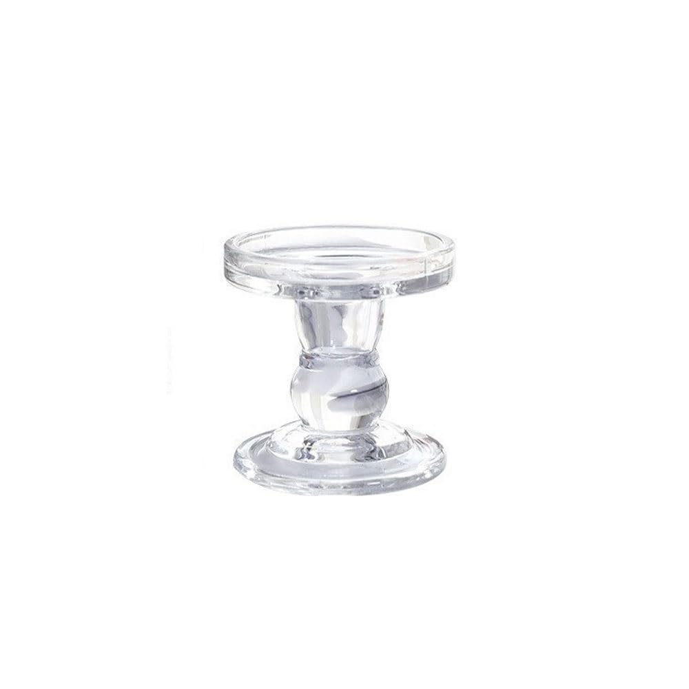 YUHUAWF Candle Holderss Glass Candle Holder, Candlelight Dinner Decoration, Aromatherapy Candle Holder Decorative Candlestick(Small)