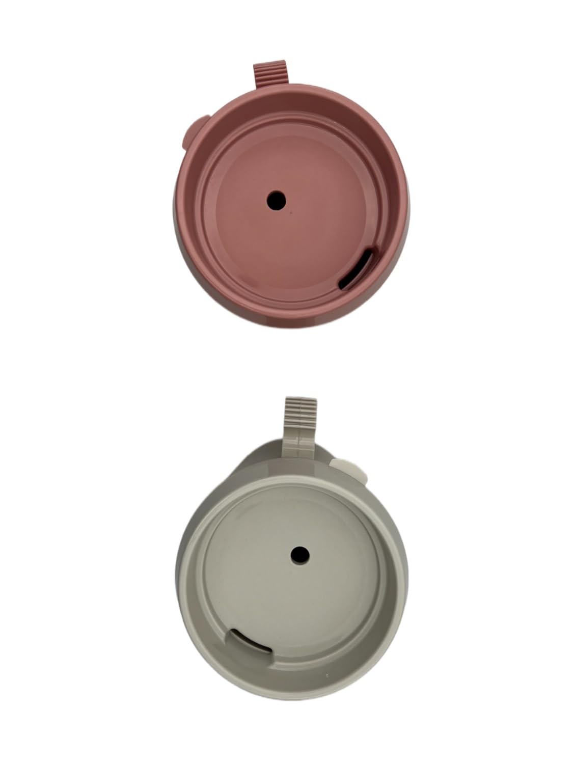 Hospital Insulated Double-Walled Water Pitchers 34 oz capacity With Flexible Straw and Pouring Spout 1 Rose and 1 Grey - (2 Pack)