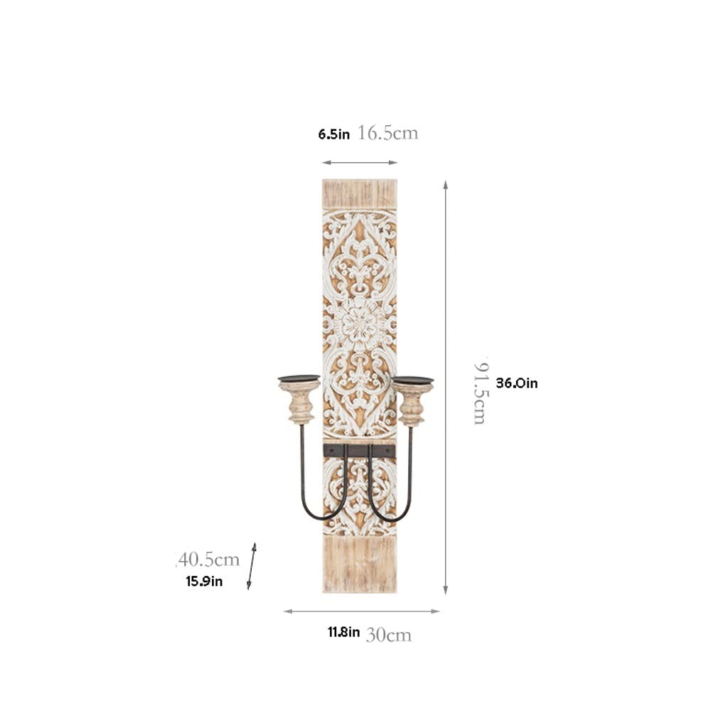 WAOCEO Candlestick Holders Hanging Candlestick Ornaments Retro Nordic Romantic Homestay Wall Candle Holder Photo Photography Background Decorations Candle Holders