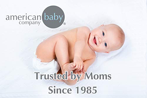 American Baby Company 100% Natural Cotton Fitted Mini Crib Sheet 38" x 24" - Soft & Breathable Small Nesting Portable Crib Sheet, Fits Pack N Play Mattresses, Baby Pink, for Boys & Girls