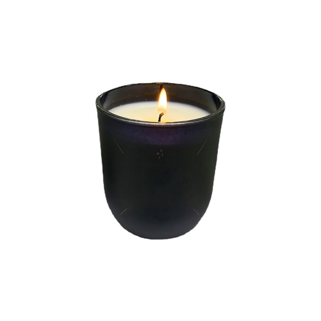 NEKCOCO Candlestick Holder Glass Cup Aromatherapy Candle U-Shaped Frosted Glass Cup Bedroom Essential Oil Aromatherapy Candle Candle Holders