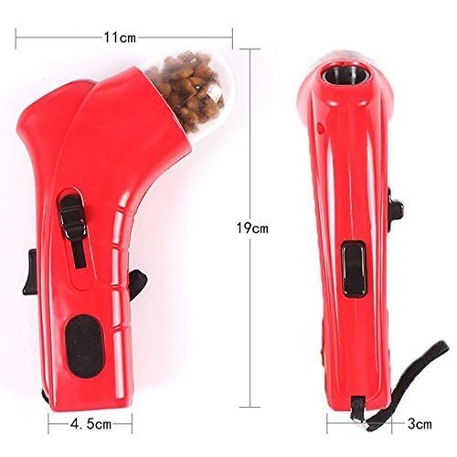 Coolrunner Pet Treat Launcher Training Dog Food Catapult auto Pets Food Thrower Puppy Snacks Feeder(Dog Food Catapult)