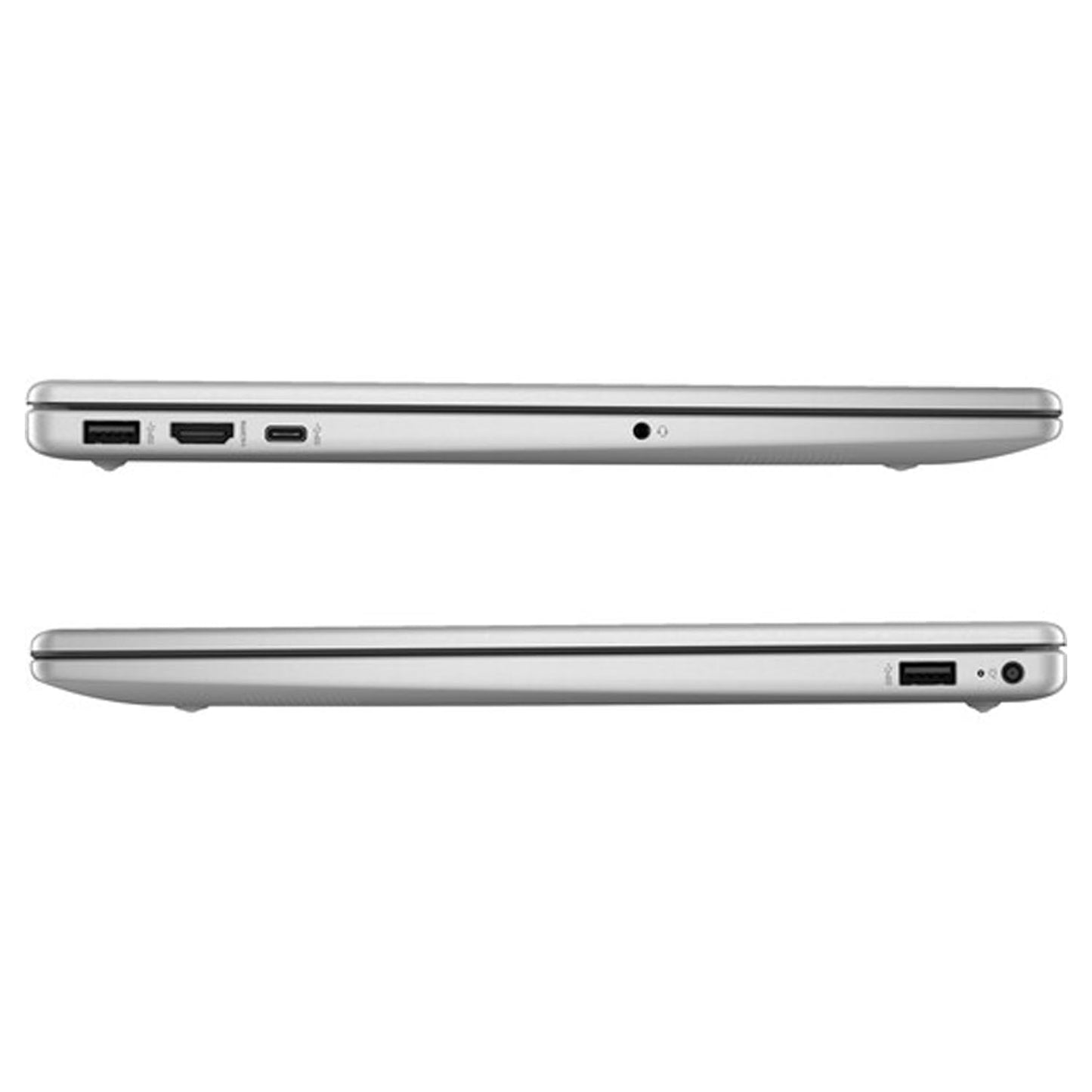 HP 15.6" Portable Laptop, HD Display, Intel Quad-Core N200 Processor, 16GB RAM, 128GB Storage, Wi-Fi 6, Webcam, HDMI, Numeric Keypad, Windows 11 Home, Silver