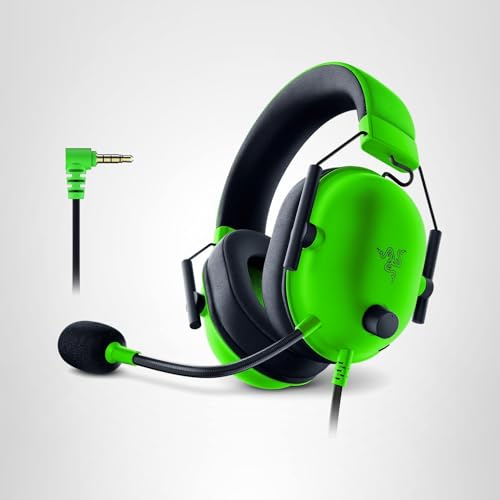 Razer BlackShark V2 X Gaming Headset: 7.1 Surround Sound - 50mm Drivers - Memory Foam Cushion - for PC, PS4, PS5, Switch - 3.5mm Audio Jack - Green