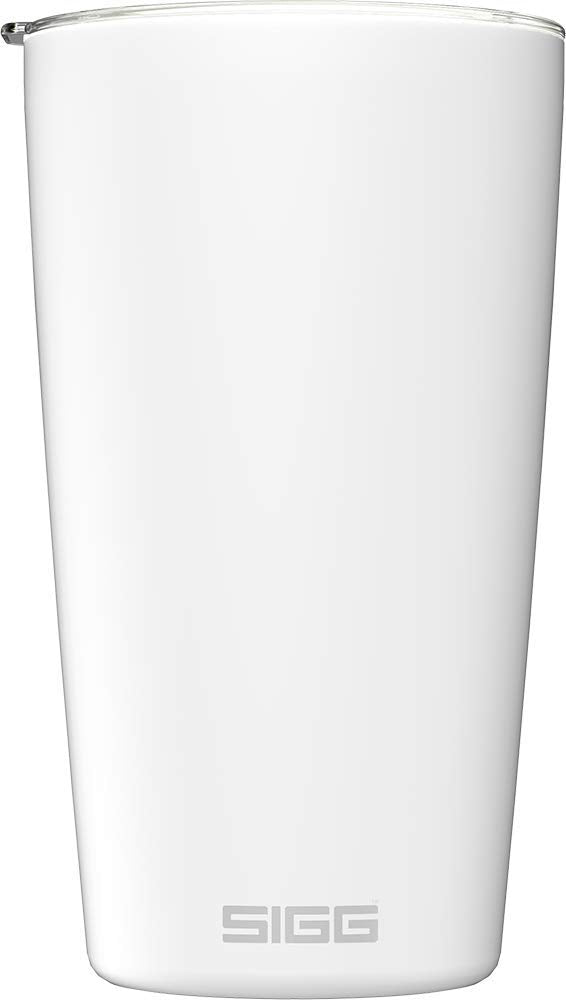 Sigg - Neso Pure Cream Coffee Travel Mug - With Tritan Lid - Dishwasher Safe - Lightweight - BPA Free - 18/8 Stainless Steel - White - 14 Oz