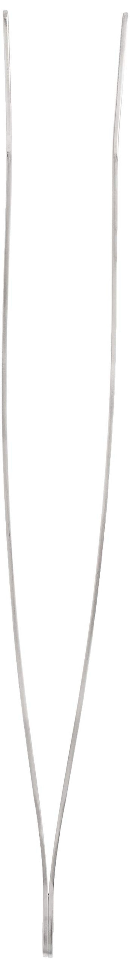 Mercer Culinary 18-8 Stainless Steel Chef Plating Tongs, Curved Tip, 11-3/4 Inch