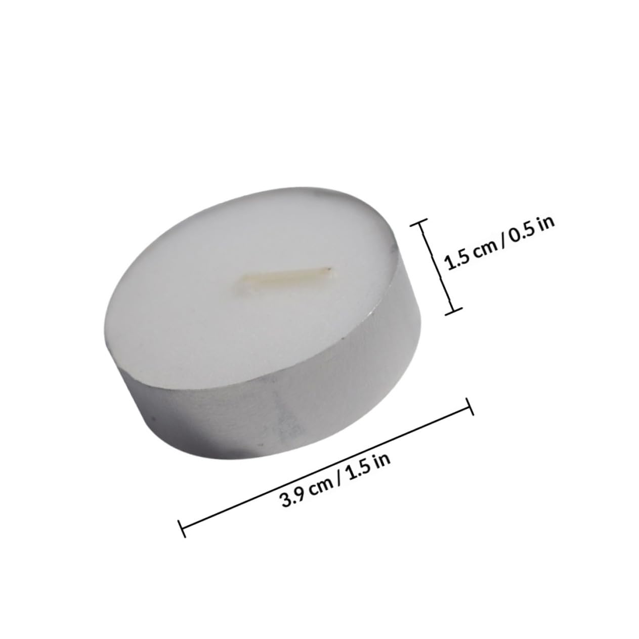 FOMIYES 10pcs White Smokeless Paraffin Tea Light Candles Small Round Tealight Candles for Bedrooms and Families Mini Household for Romantic Weddings and Tea Heating