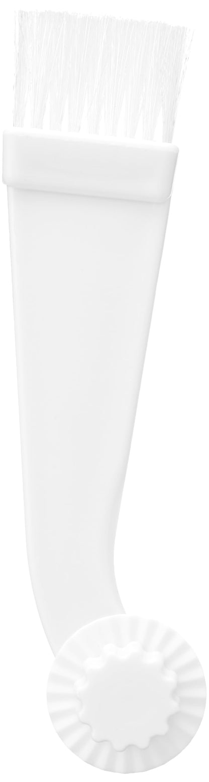 Chef Aid 3 in 1 Pastry Brush, Traditional Design Pastry Brush with Synthetic Fibres White