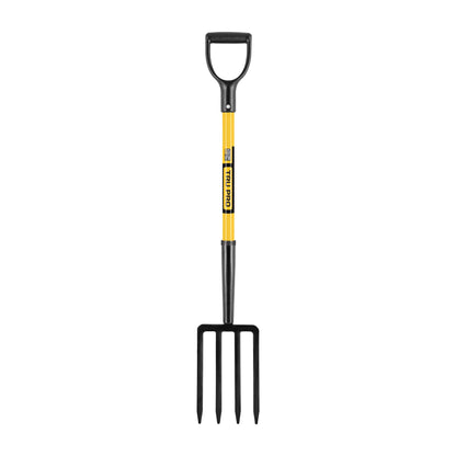 Truper TruPro Spading Fork, 4 Tines, 30-Inch Fiberglass D-Handle (Model BJ-4F / 30299)