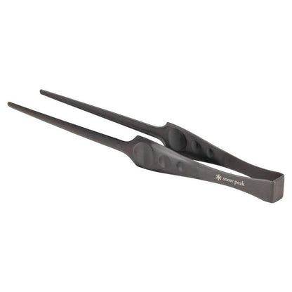 Snow Peak Pitts CS-370 Stainless Steel Tongs, For BBQs, Tapered Design, Corrosion Resistant, Outdoor Camping