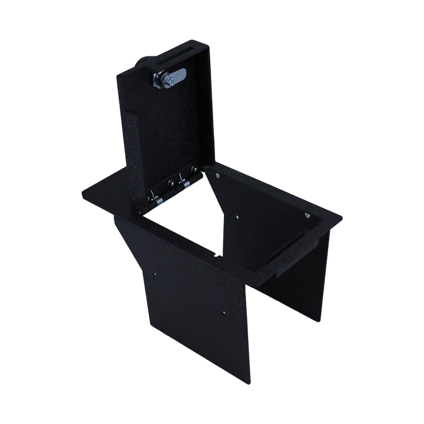 Black Horse Center Console Safe Security Lock Box, Black Gun Box Organizer, with 4 Digit Combination Resettable Lock Compatible with 2023-2024 Ford F-250 Super Duty-ASFS23
